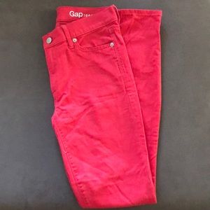 Gap Pink/Red SkinnyJeans- 25R